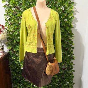 x-generation Women's Green Cardigan